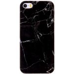 Pouzdro AppleKing ochranné plastové iPhone 5 / 5S / SE - černé mramor – Zboží Mobilmania