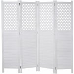 Design-Shop Paraván Shabby vintage A84 170 x 161 cm Bílá – Zboží Dáma