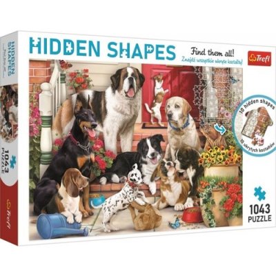Hidden Shapes: Psí zábava 1043 dílků – Zboží Mobilmania