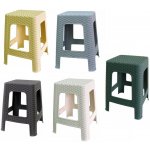 MEGA PLAST Umělý taburet ratan, 45 x 35,5 x 35,5 cm - hnědý – Zbozi.Blesk.cz