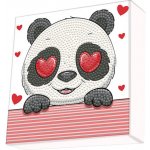 DIAMOND DOTZ DOTZIES Diamantové malování Zamilovaná Panda DBX064 15 x 15 cm – Zboží Mobilmania