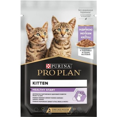 Pro Plan Cat Kitten pro koťata s krůtou ve šťávě 26 x 85 g