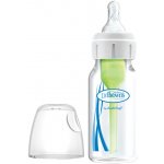 Dr. Brown's kojenecká láhev Options Narrow + anti Colic plastová bílá se silikonovým dudlíkem level 1 1 ks 120 ml – Zboží Mobilmania