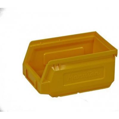 Manutan Plastový box 8,3 x 10,3 x 16,5 cm, žlutý