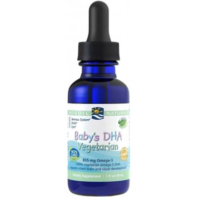Nordic Naturals Baby's DHA Vegetarian Omega 3 pro děti 30 ml – Hledejceny.cz