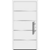 Domovní číslo Splendoor Hliníkové vchodové dveře Moderno M460/P, bílé, 110 P