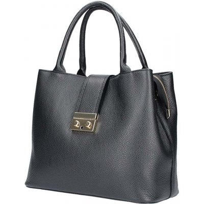 Made in Italy kožená kabelka 1137 černá – Zbozi.Blesk.cz