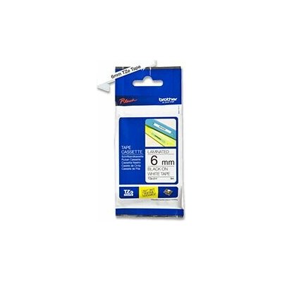 Brother TZE-211 - náhradní páska - 6 mm x 8 m, černo-bílá – Zboží Živě