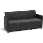 KETER Lavice zahradní MARIE 3 seater sofa, grafit – Zboží Dáma