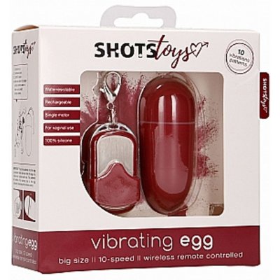 Shots Toys 10 Speed Remote Vibrating Egg Big – Zboží Mobilmania