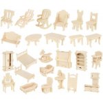 Kruzzel 3D puzzle nábytek pro panenky 34 ks – Zbozi.Blesk.cz