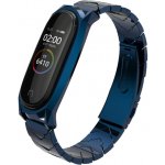 Xiaomi Mi Band 3/4/5/6 náhradní řemínek - V Style celokovový Modrá MBSCZ-5VSTMOD