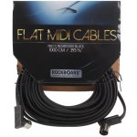 RockBoard Flat MIDI Cable 60 cm Black – Zboží Mobilmania