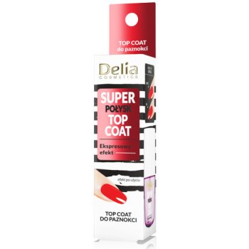 Delia Cosmetics Super Shine vrchní lak na nehty 11 ml