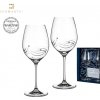 Sklenice Bohemia Crystal Sklenice na červené víno přátelská souprava Lunar 2 ks 470 ml