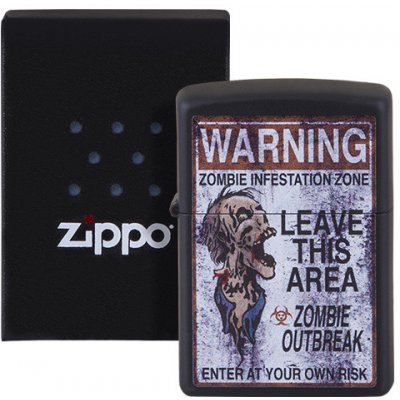 ZIPPO schwarz color"Warning Zombie" – Hledejceny.cz
