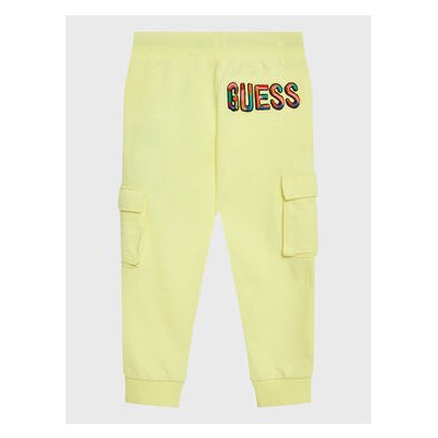 Guess Teplákové kalhoty Žlutá Relaxed Fit