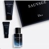Kosmetická sada Christian Dior Sauvage EDP 60 ml + sprchový gel 50 ml + hydratační krém na obličej a vousy 20 ml dárková sada