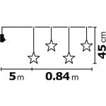 Emos ZY2264 LED světelný závěs hvězdy 0.8m teplá bílá – Hledejceny.cz