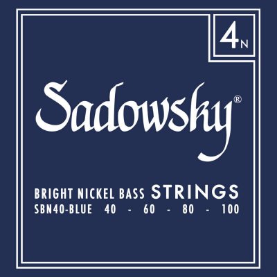 Sadowsky Blue Label Bass String Set - 4 String Nickel 40-100 od 560 Kč -  Heureka.cz