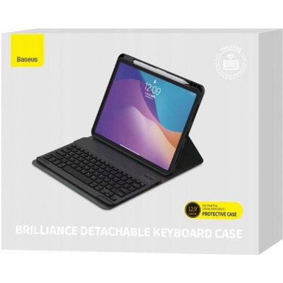 Baseus Brilliance pouzdro s klávesnicí na iPad Pro 12.9'' 2021/2020/2018 černé ARJK000113 – Zboží Mobilmania