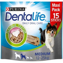 Purina DentaLife snack pro každodenní péči o chrup pro středně velké psy Maxipack 345 g