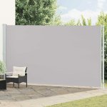 vidaXL Zatahovací boční markýza 220x600 cm šedá – Zboží Mobilmania