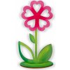 Květina Dřevěná květina, nevybarvená Rozměr 20cm