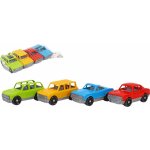 Teddies Sada aut/autíček 4ks plast na volný chod v síťce 20x4x10cm 18m+ – Sleviste.cz