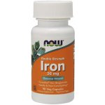 Now Foods Iron 36 mg Double Strength 90 kapslí – Hledejceny.cz