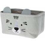 H&L Košík Tygr 33x20x19 manšestr šedá HZ1993160 – Zboží Mobilmania