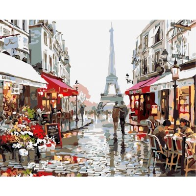 Titanum Malování podle čísel na plátno PAŘÍŽ 40 x 50 cm – Zboží Mobilmania