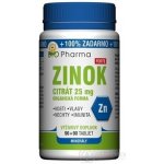 BIO-Pharma Zinek citrát Forte 25 mg 180 tablet – Zboží Mobilmania