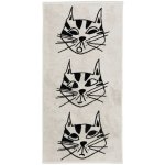 helen b Bavlněná osuška Kitty 70 × 140 cm, černá barva, bílá barva, textil – Zboží Dáma
