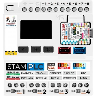 M5Stack PLC kontroler s M5StampS3 – Zboží Živě