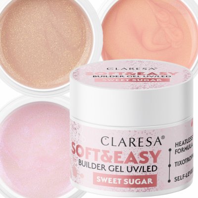 Claresa Soft & Easy Builder Gel Baby růžová 90 g – Zbozi.Blesk.cz