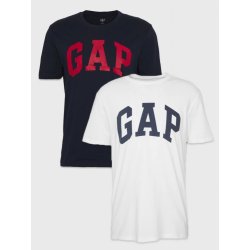 Sada dvou pánských triček bílé a modré GAP Logo Basic