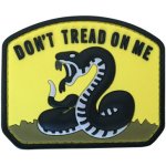 ARMED PATCHES PVC nášivka - Don't Tread on Me, žlutá – Zboží Dáma