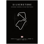 Jen tak z lásky Plakát Závodní okruhy Rozměr plakátu: 21 x 29,7 cm (A4), Závodní okruh: Silverstone, Barevná varianta: Bílá – Hledejceny.cz