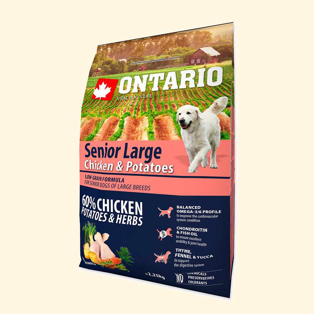 Ontario Senior Large Chicken & Potatoes & Herbs 12 kg