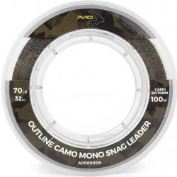 AVID CARP Outline Camo Mono Snag Leader 100 m 0,7 mm