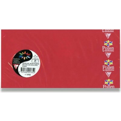 Clairefontaine obálka DL červená 120g Clairfontaine – Sleviste.cz