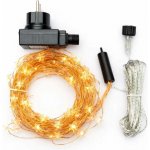 DecoLED LED světelný řetěz hvězdičky 12 x 1,5 m teple bílá 180 diod – Hledejceny.cz
