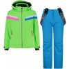 CMP Kid G Set Jacket And Pant dětský lyžařský set Mela Fluo