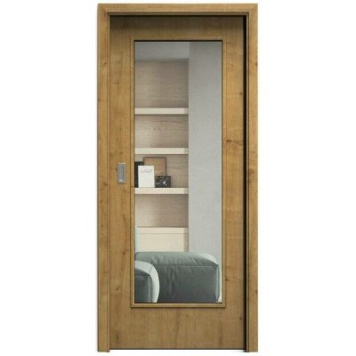 Sapeli Elegant Komfort M40 posuvné dub sukatý 60 x 210 cm Čiré sklo – Hledejceny.cz