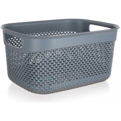 BRILANZ Košík úložný 23 x 17 x 12 cm 3,3 l antracit – Hledejceny.cz
