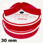 Pásek na suchý zip Háček a Smyčka set, barva Červená 30 mm balení 25 m – Hledejceny.cz