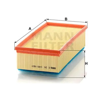 MANN FILTER Vzduchový filtr C 31 145 – Hledejceny.cz