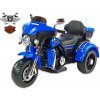 Elektrické vozítko Dea elektrická motorka Big chopper Motorcycle dvoumístný modrá