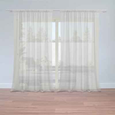 Sablio Záclony Ledově šedá: 2ks 150x250cm – Hledejceny.cz